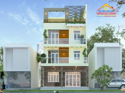 Nhà biệt thự 8 x 13.5m